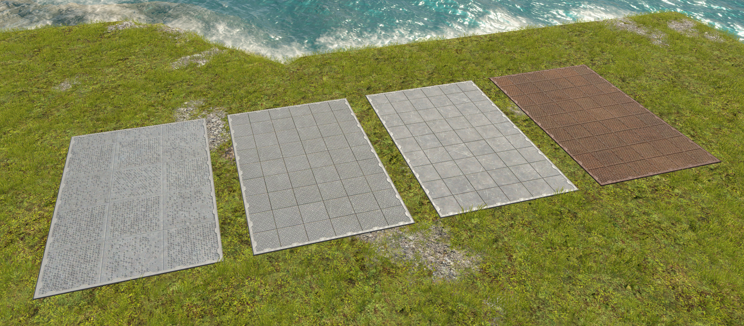 The second set showcases our metallic options, each ready to add a sleek touch to your island.
