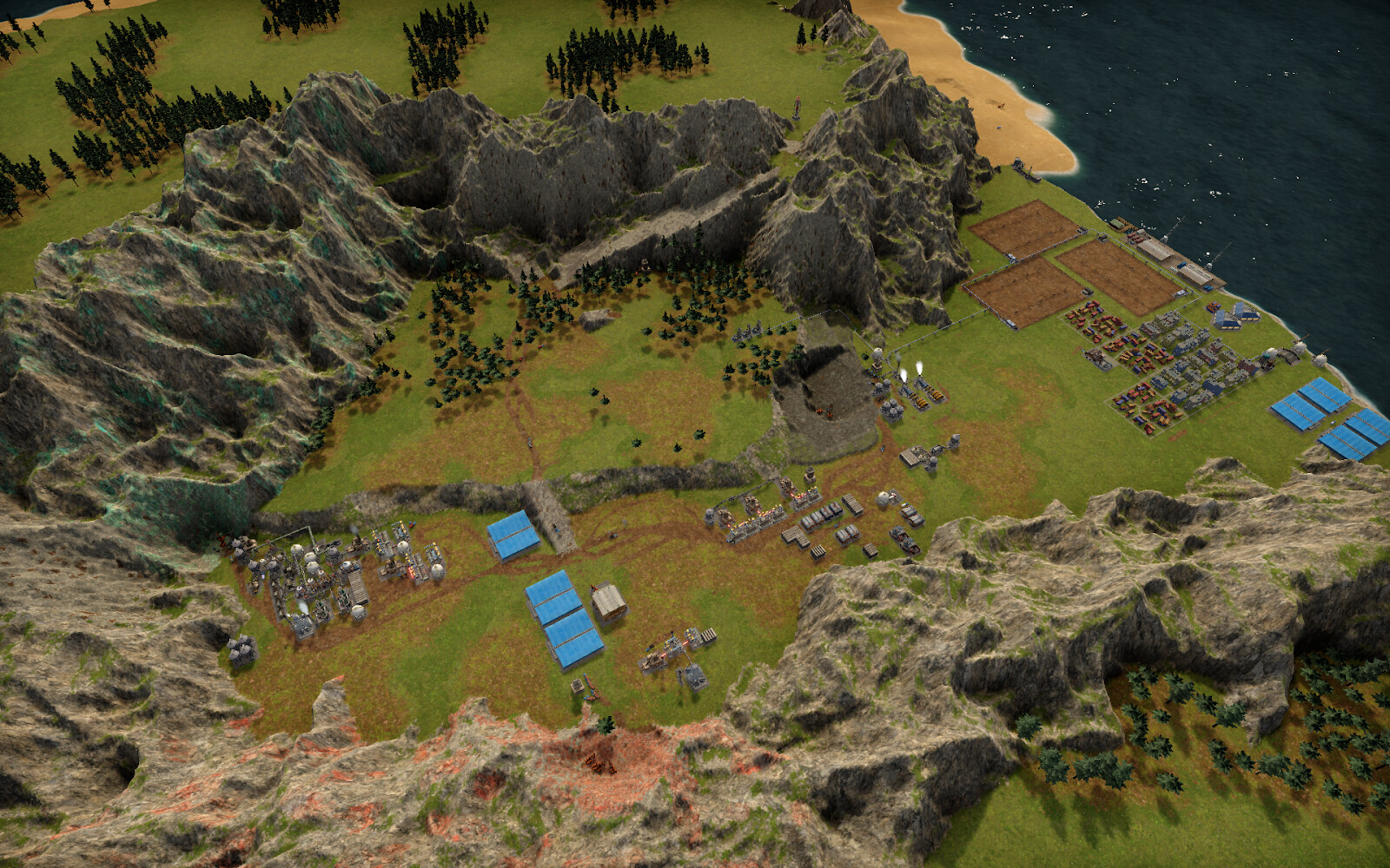 Autocracy's first-day victory on the “You Shall Not Pass” map. Notice the large ramp at the top center. He even placed a beacon as a status of victory!