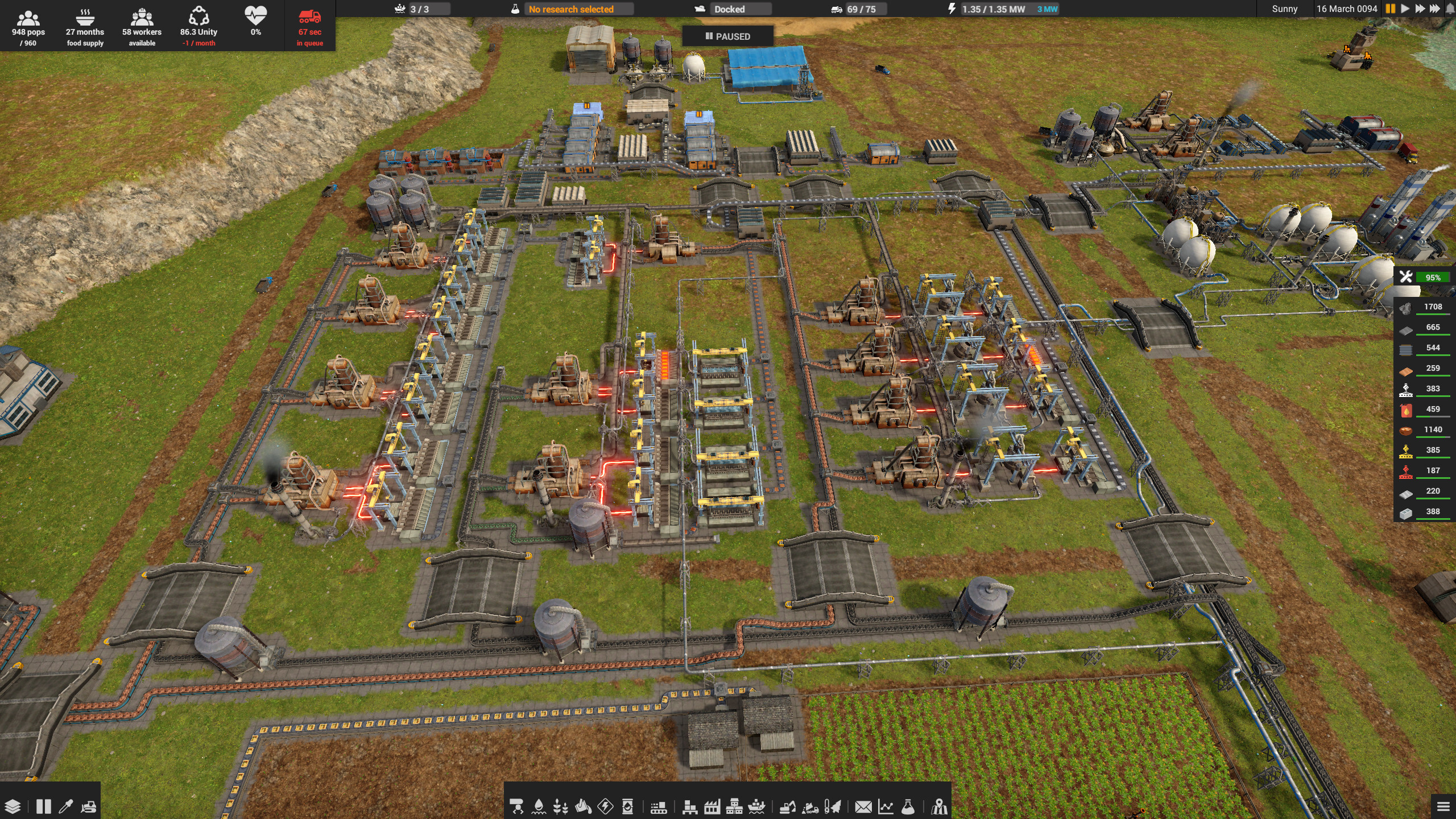 Look at this beautiful factory by Dave9911, who shared his refining plant on our Discord server with the comment, “Waiting (not as patiently as one could hope) for Beta, that will be fun.”