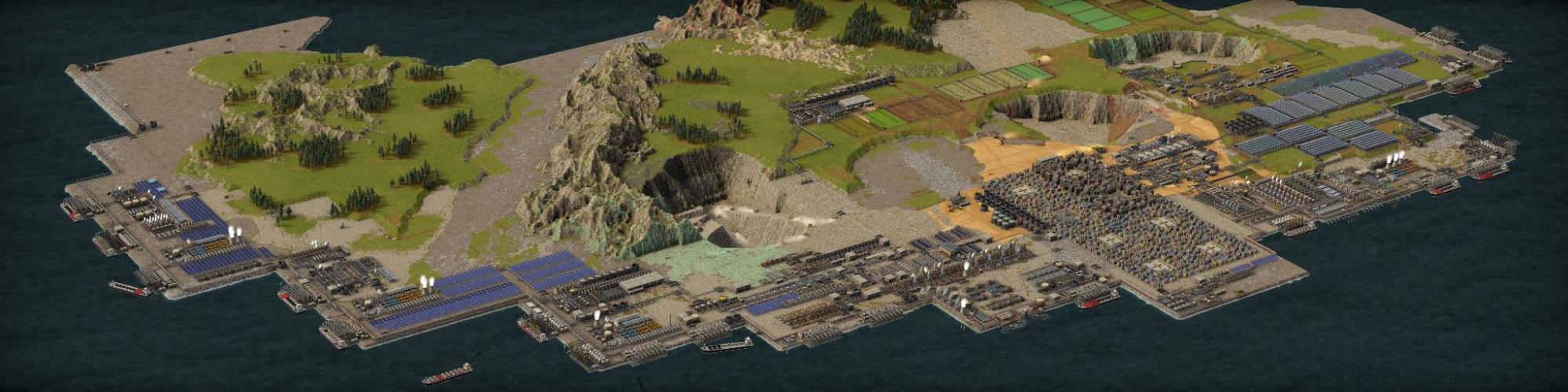 Discord user ProfitX10 shared this amazing factory with a comment: "Made a colony that is sustainable, I believe mostly indefinitely.". We use it for performance testing since it is vast!