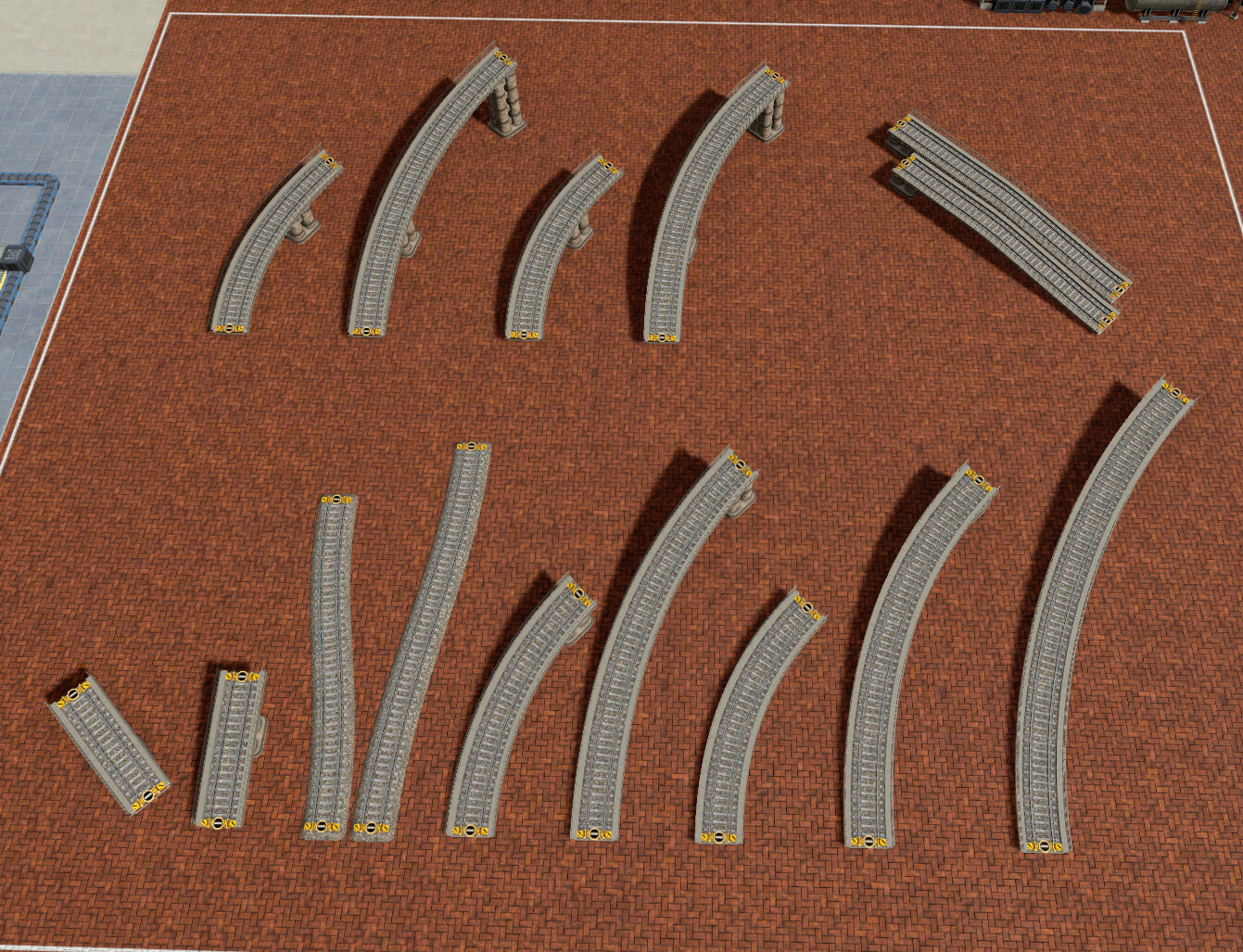 New train track pieces.