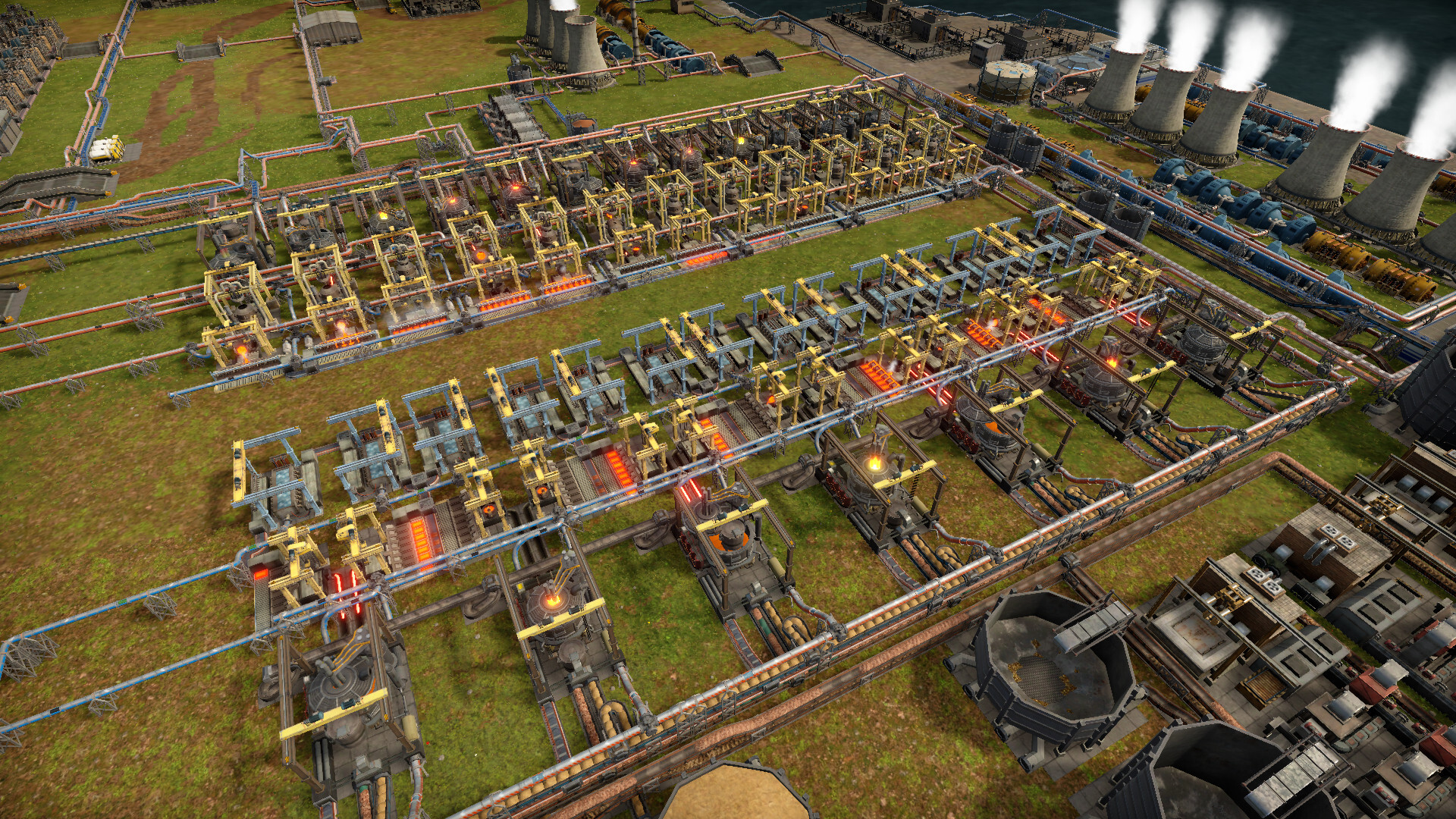 Extensive copper and steel smelting shared by player ItDoesntHurt_IHope.