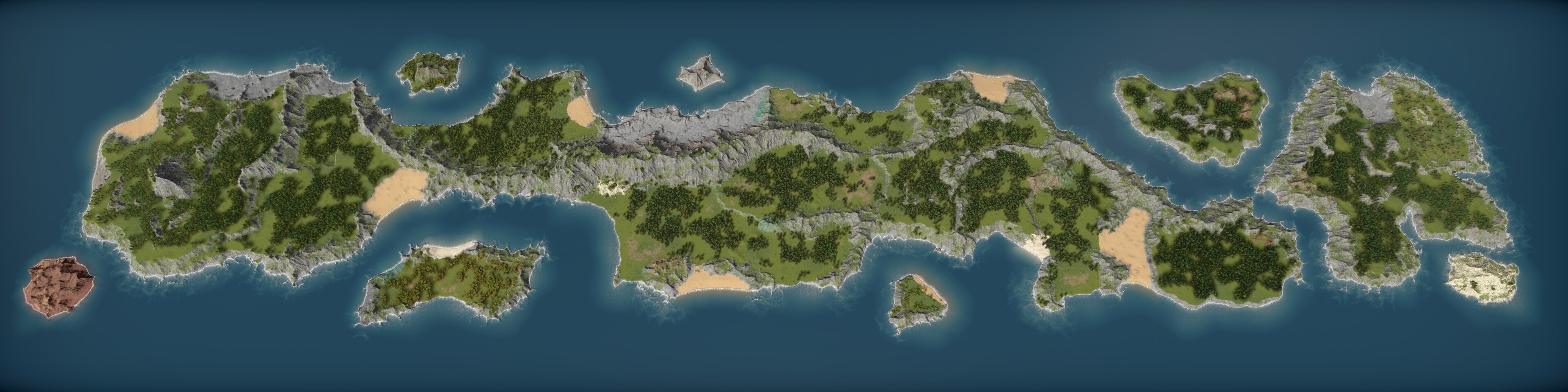 The new map coming in Update 3. The island on the very right has roughly the size of the old New Haven. Can you guess the name?