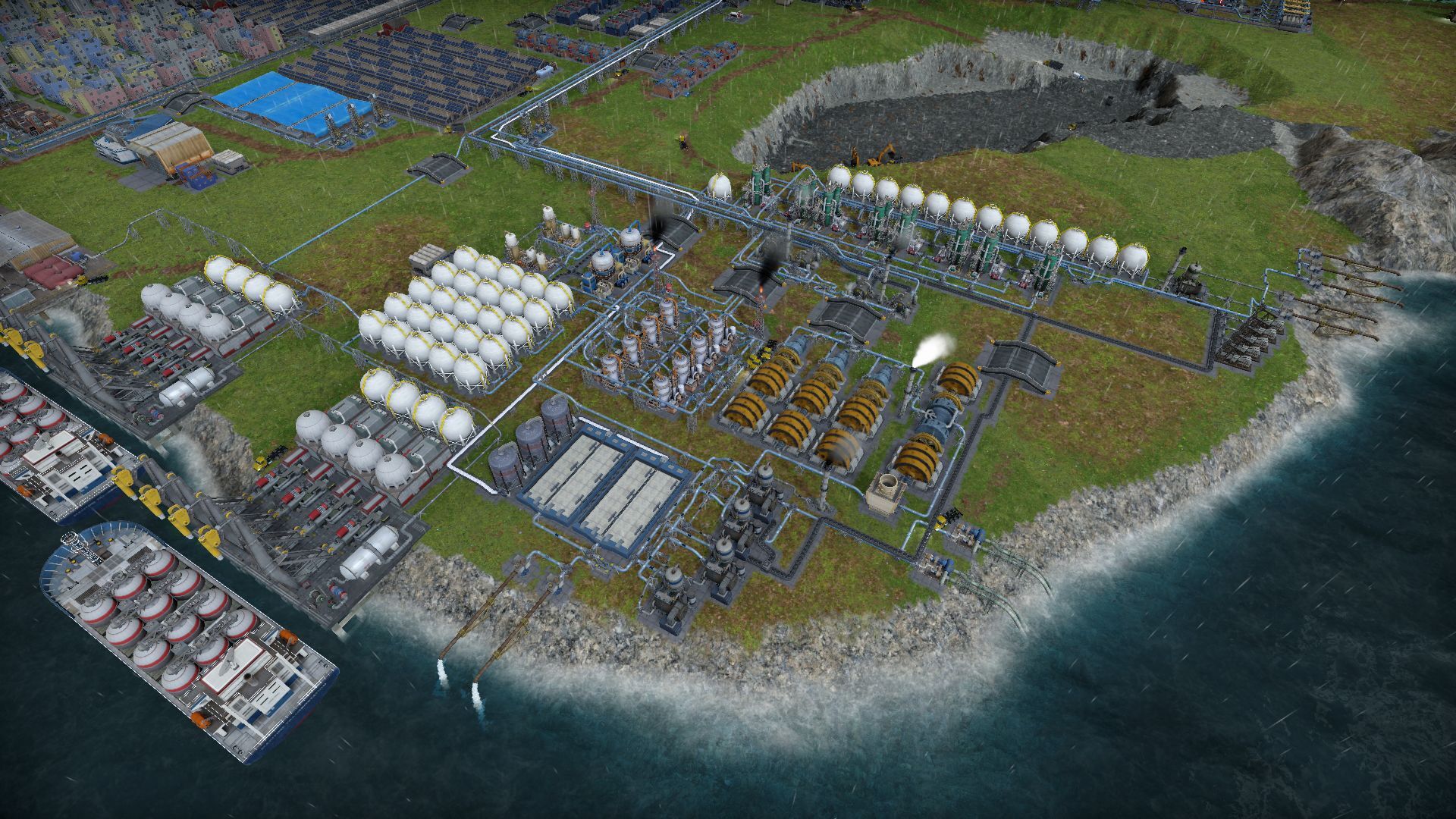 Two fully upgraded tankers supplying huge amounts of crude oil to the refinery made by player zytukin.