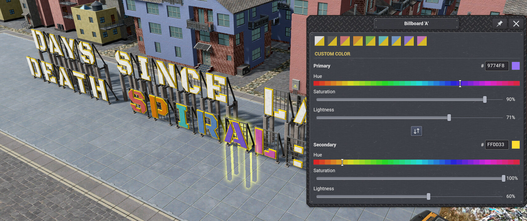 New color-picker for billboards.