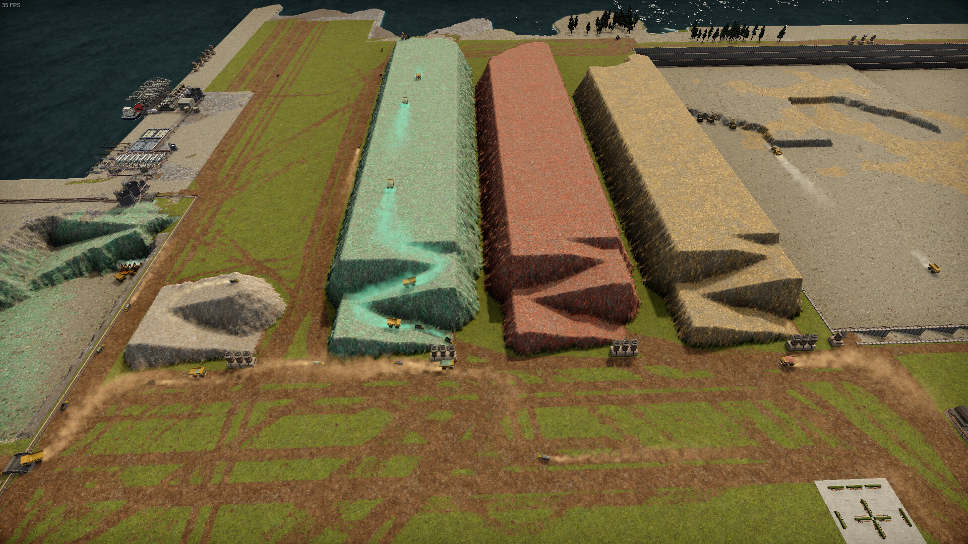 They’re storing all of their mined minerals above ground for…future mining.