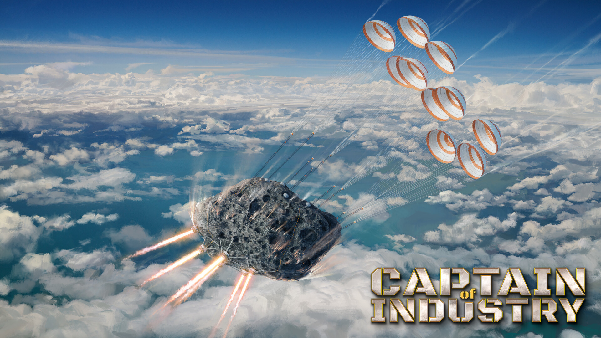 Our new illustration, which appears while an asteroid is descending toward your island.