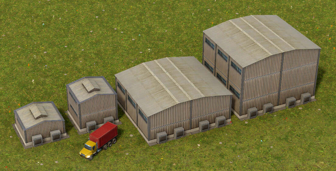 New unit products storages. They don’t yet show stored products (that’s a TODO for later).