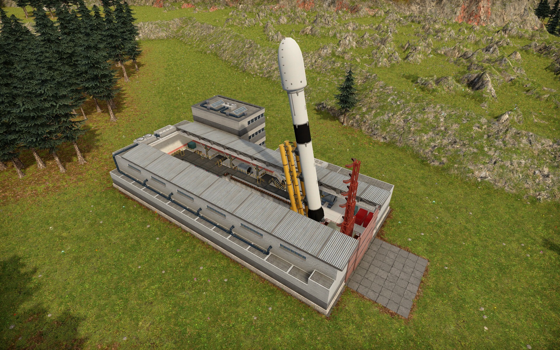 A newly made rocket is being raised onto a transporter, waiting to be released on May 31st!