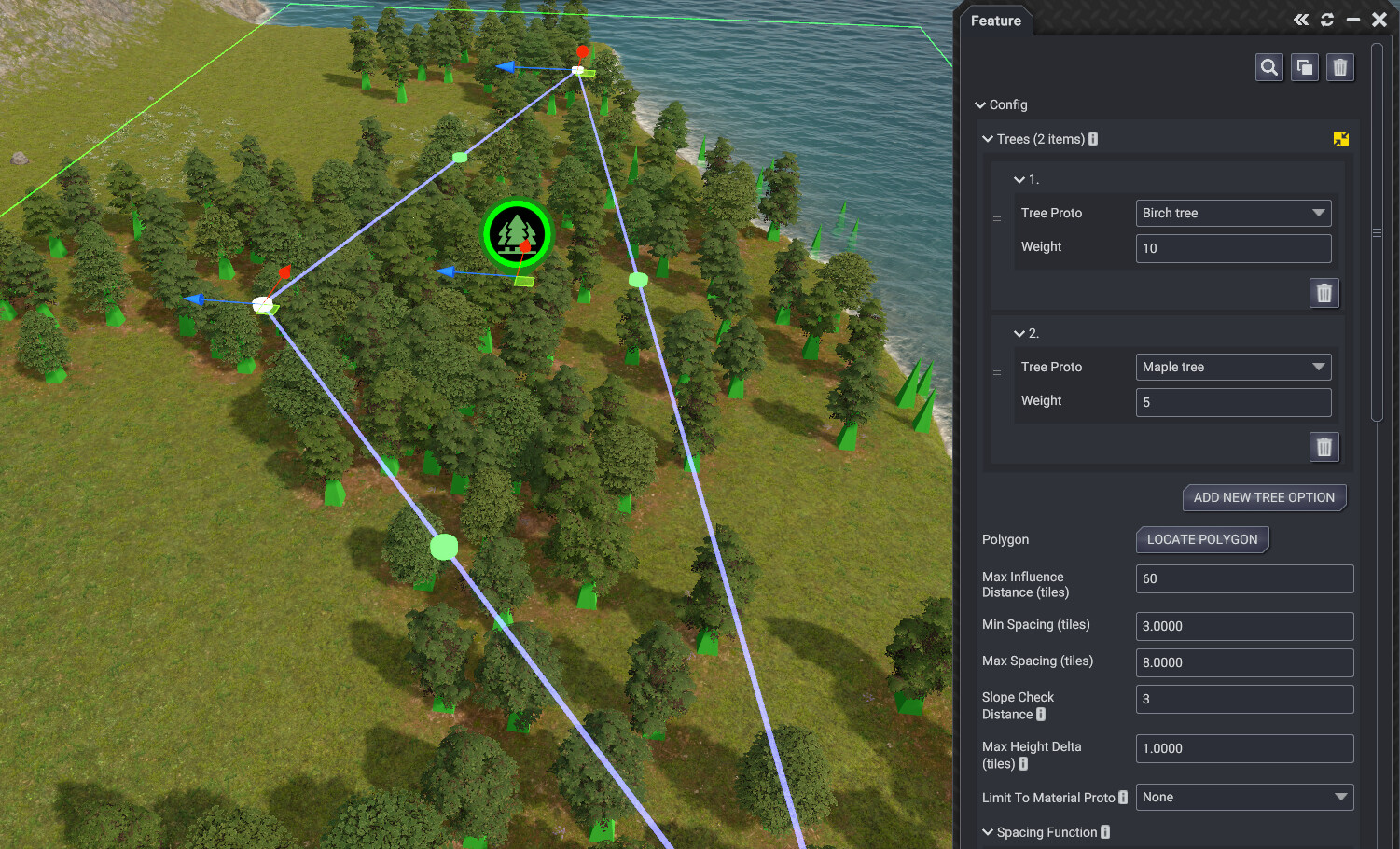 An example of forest node configuration. You can also see our new tree models!