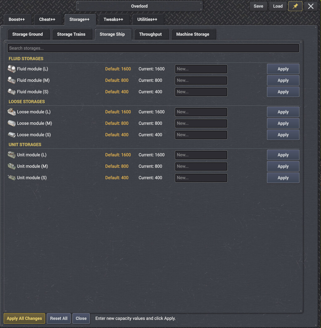 Storage Ship
