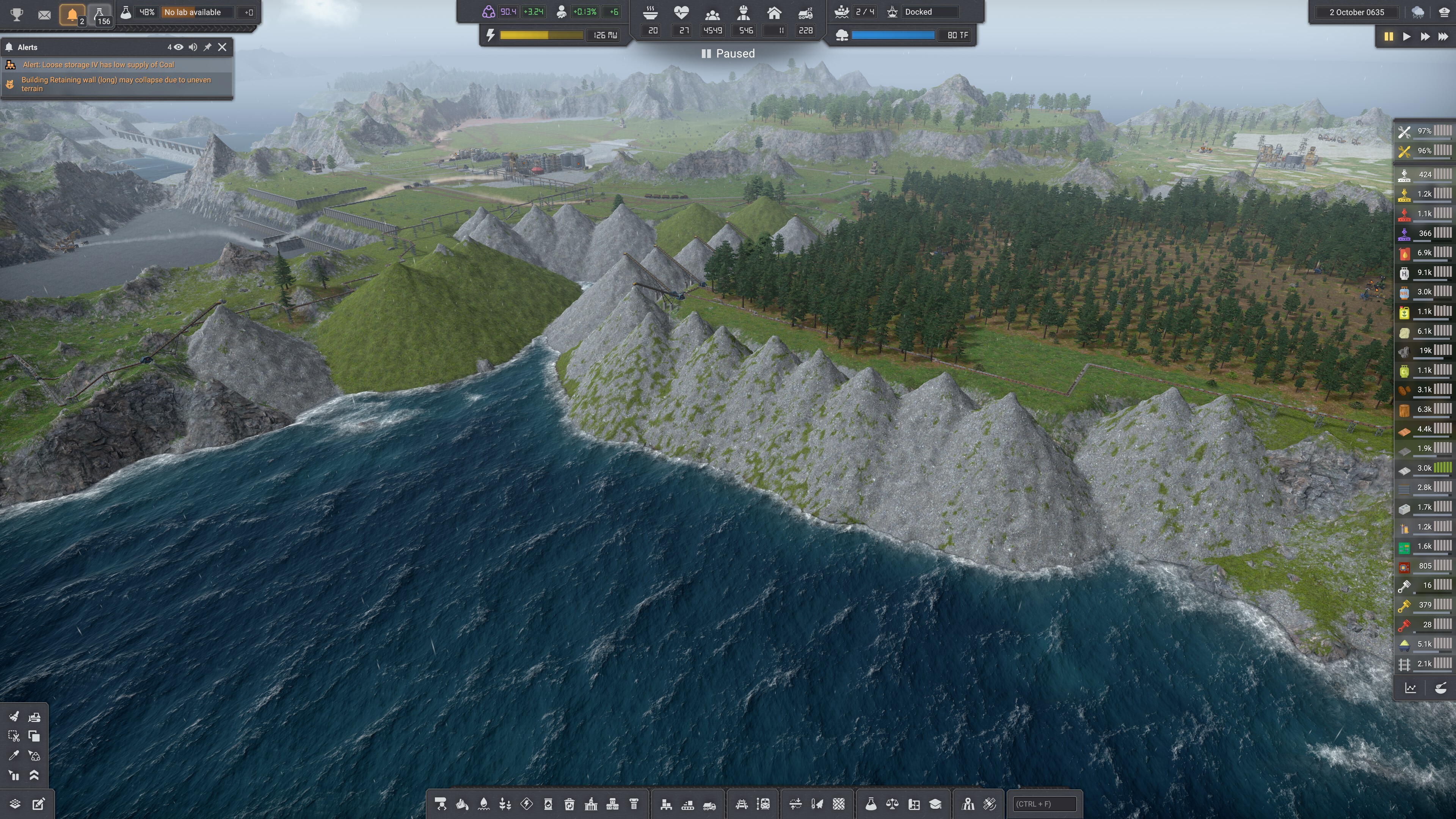 Screenshot of Aceman’s island with caption: “Does anyone have a solution to Copious amounts of dirt and rock”.