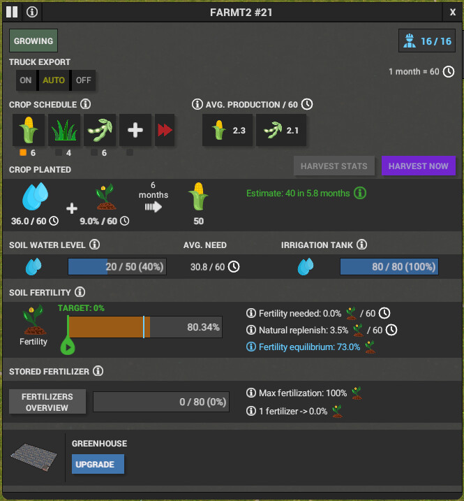 New farm UI