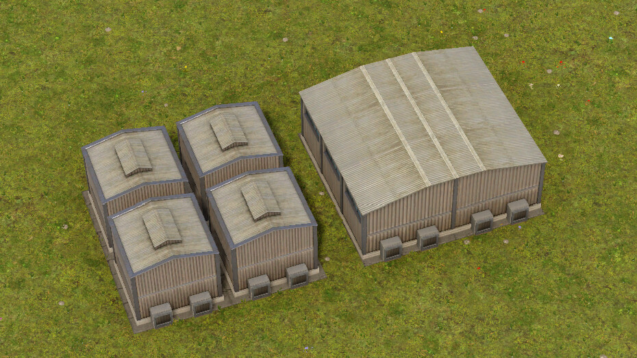Tier 2 storages in 2x2 grid have the same footprint and port positions as one tier 3 storage for seamless upgrading.
