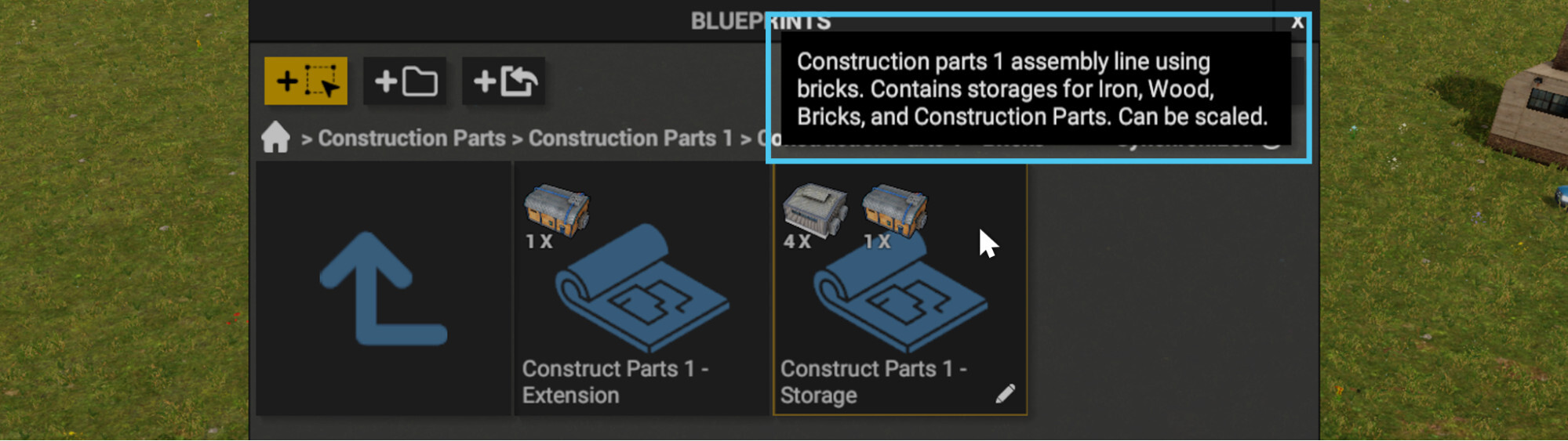 Descriptions can go into greater detail of what a blueprint consist of