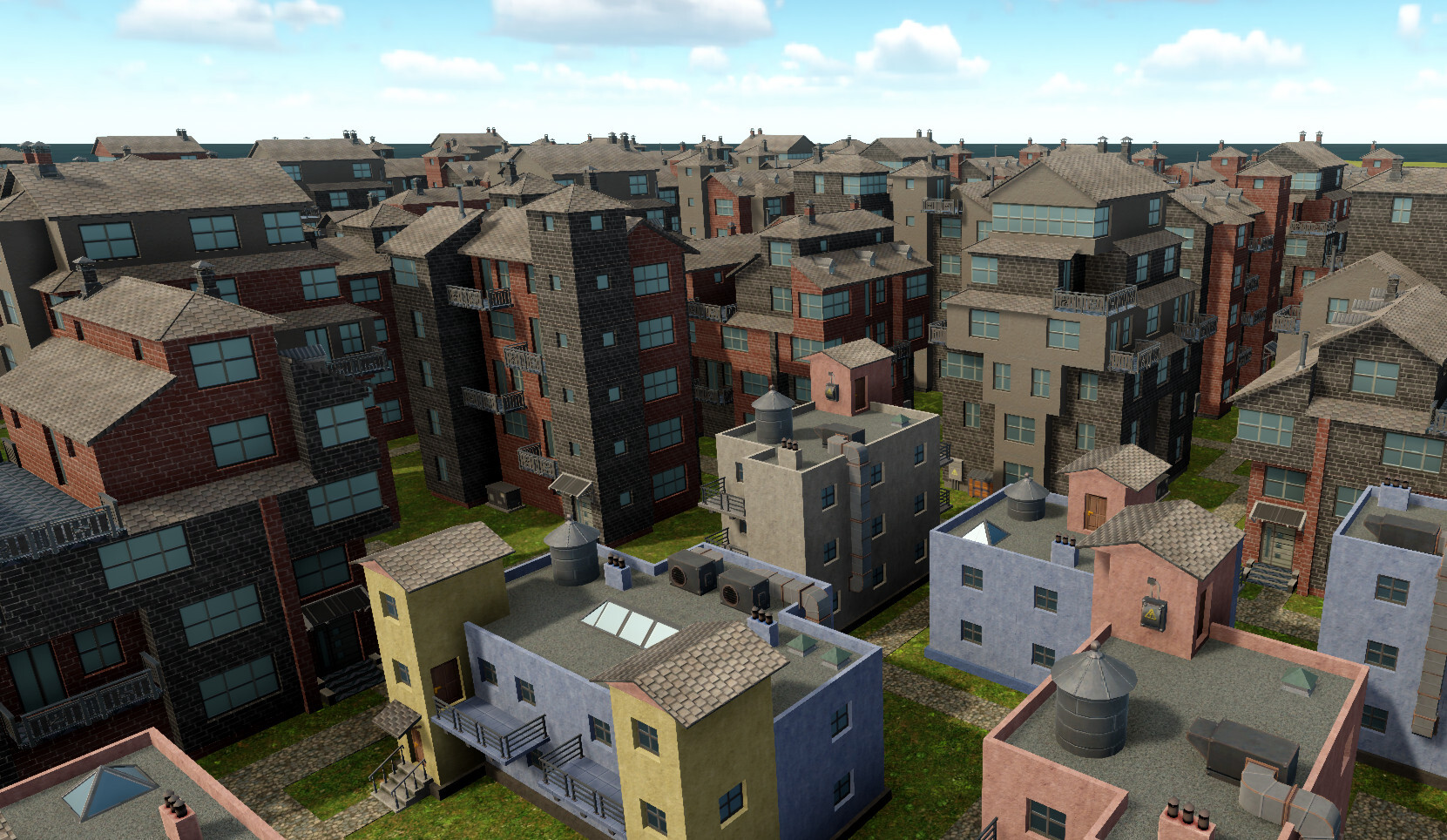 Detail of tier 3 settlement houses.